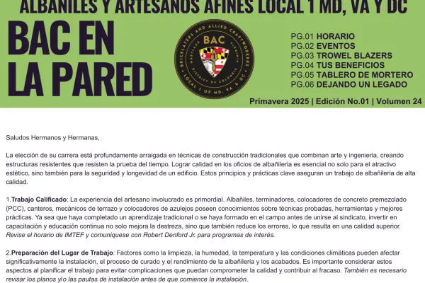 SPANISH | Snippet of Spring 2025 Newsletter 