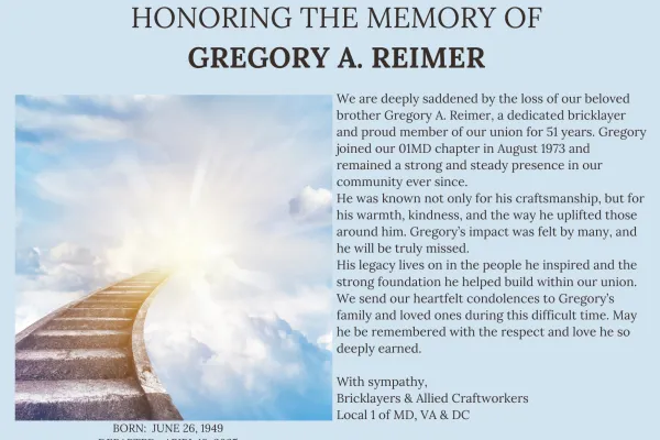Obituary for Gregory Reimer