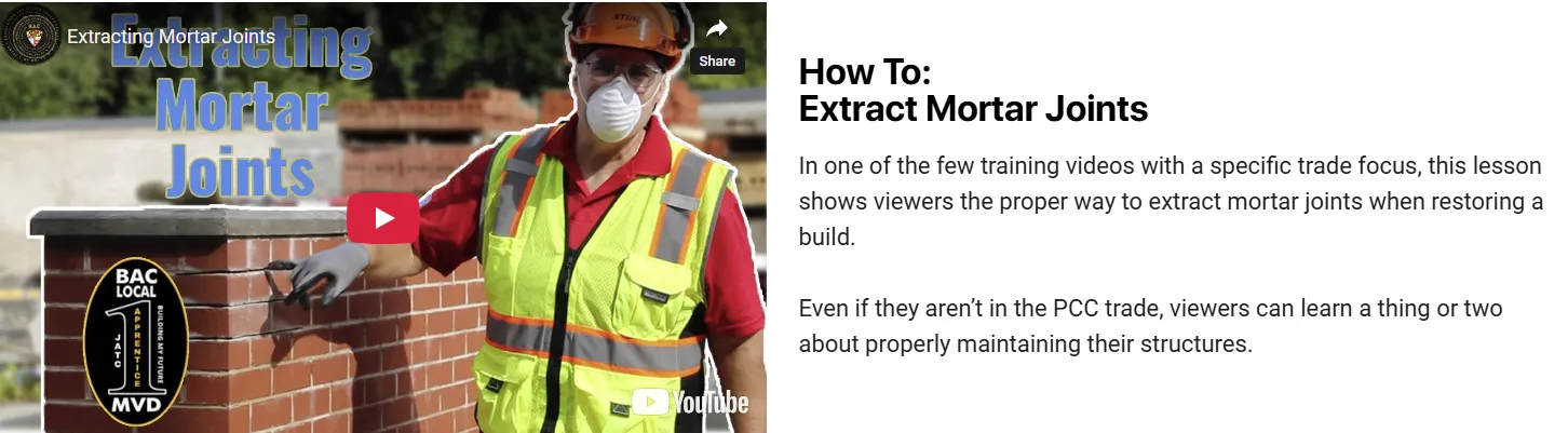How to: Extract Mortar Joints