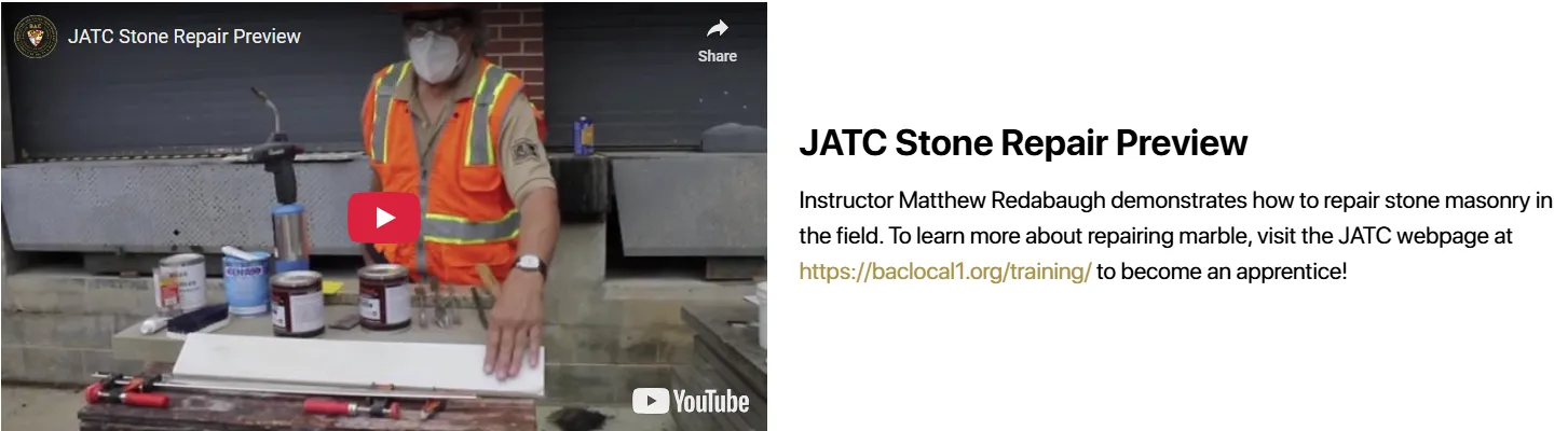 JATC Stone Repair Preview